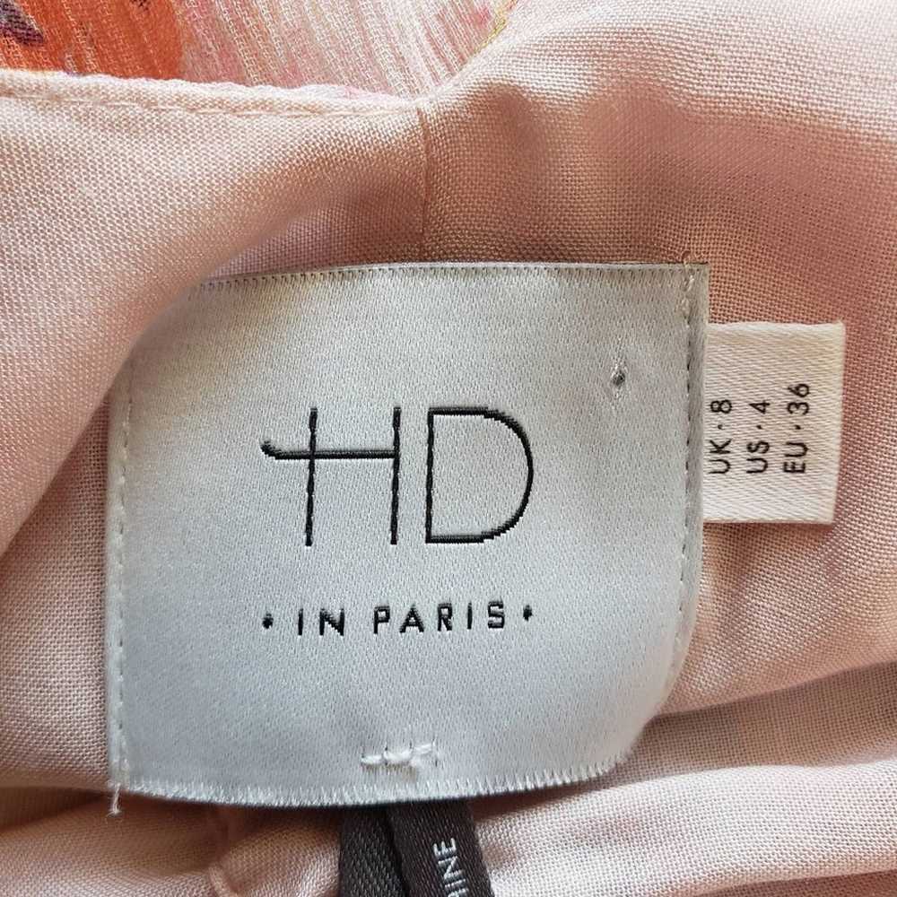 HD in Paris by Anthro Sidra Chiffon Peach and Pin… - image 11