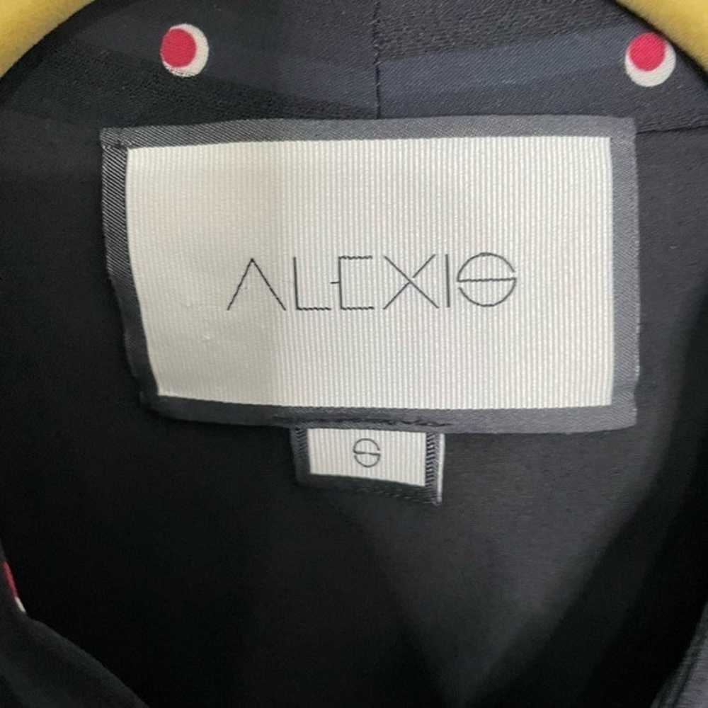 Alexis Leila Polka Dot Black Revolve Dress Small - image 3