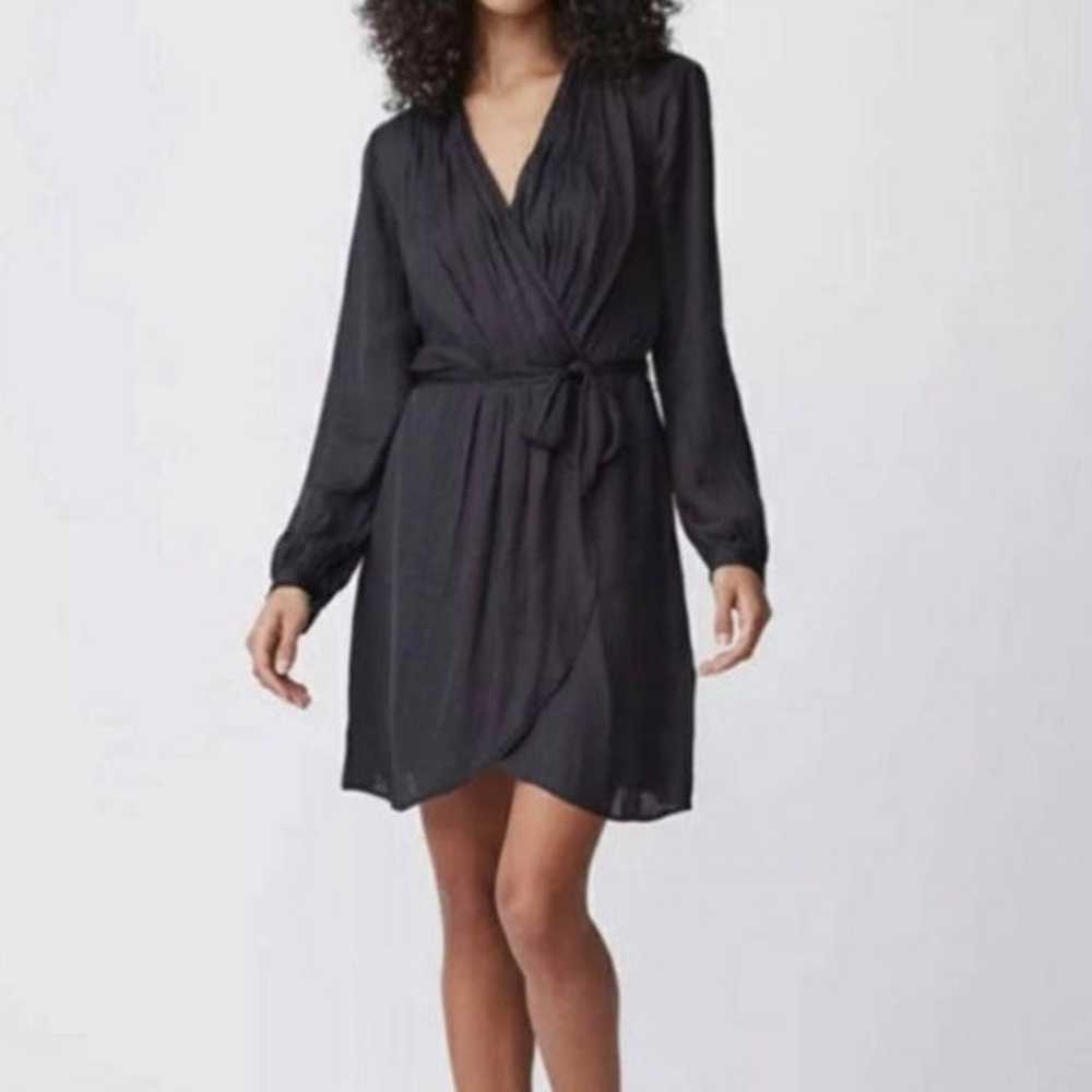 Bardot black long sleeve mini dress - image 1
