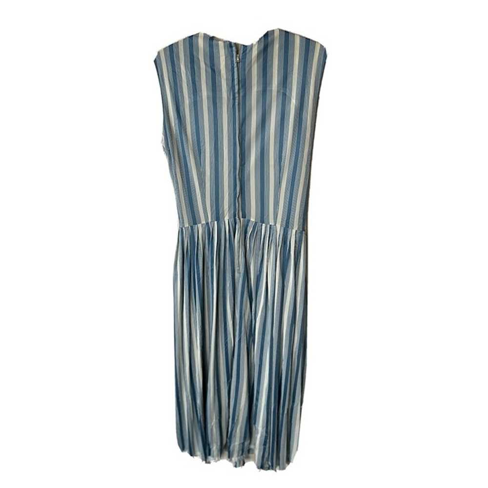 Vintage Womens Small Striped Slinky Sleeveless Su… - image 2