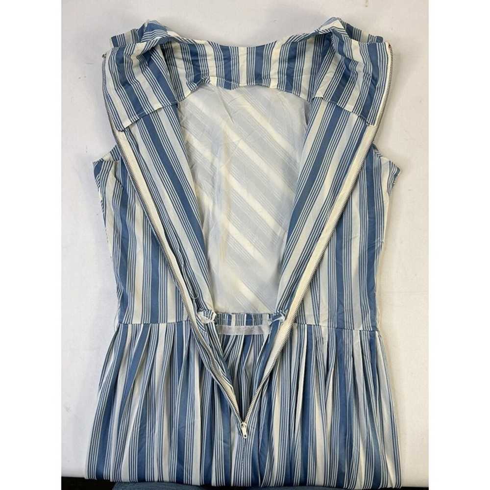 Vintage Womens Small Striped Slinky Sleeveless Su… - image 8