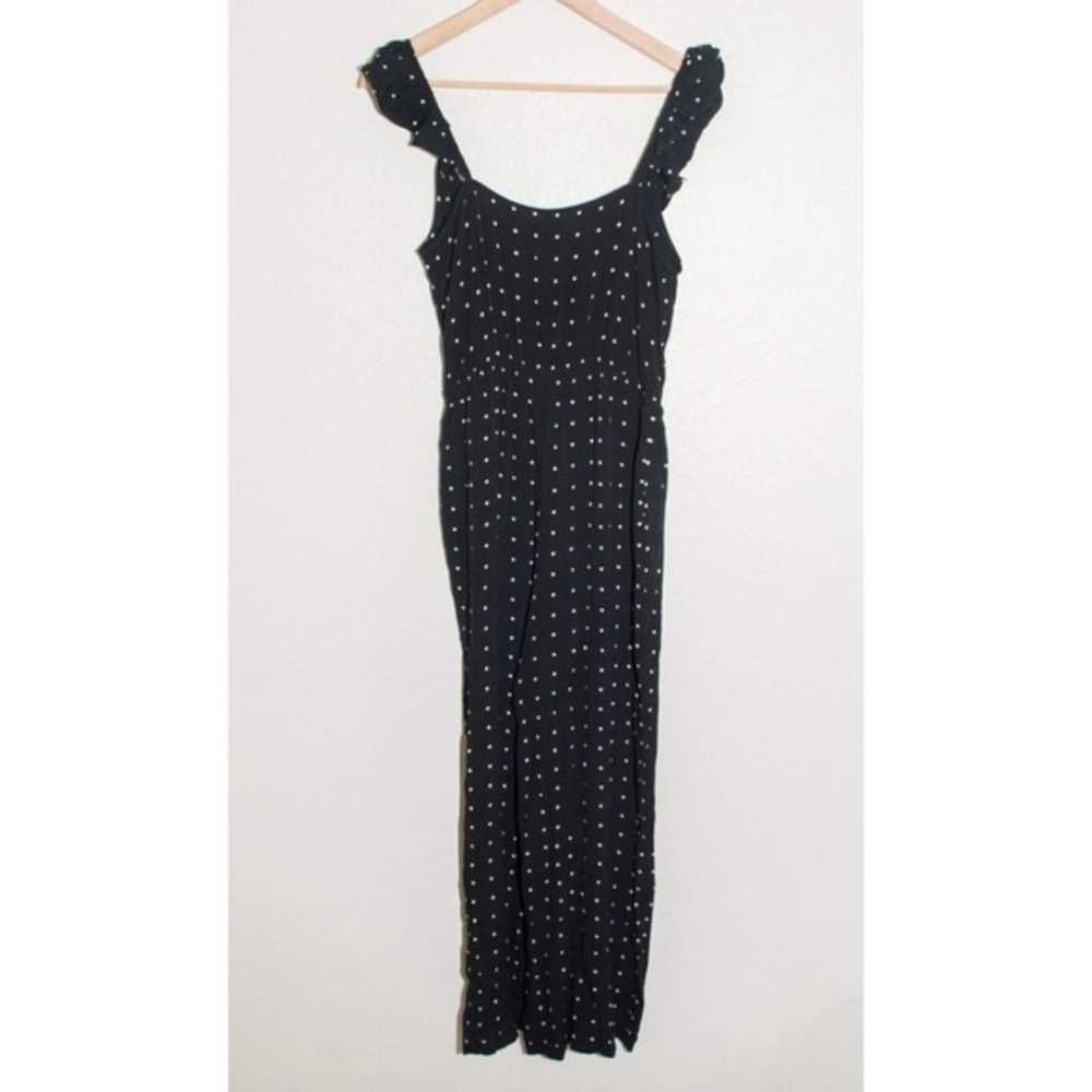 Madewell Ruffle-Front Wrap Jumpsuit in Grid Dot S… - image 5