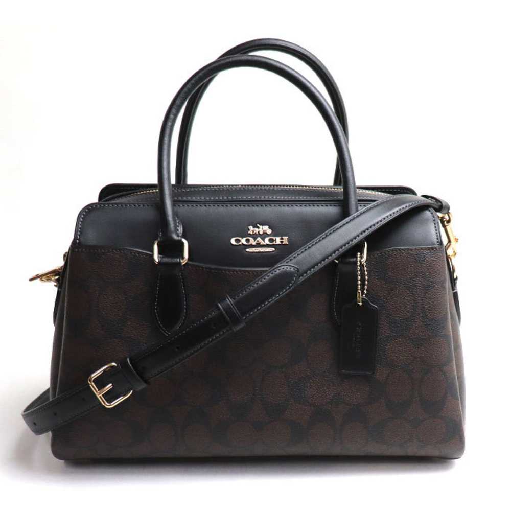 Coach Coach Darcy Carryall 2Way Shoulder Bag Brow… - image 1