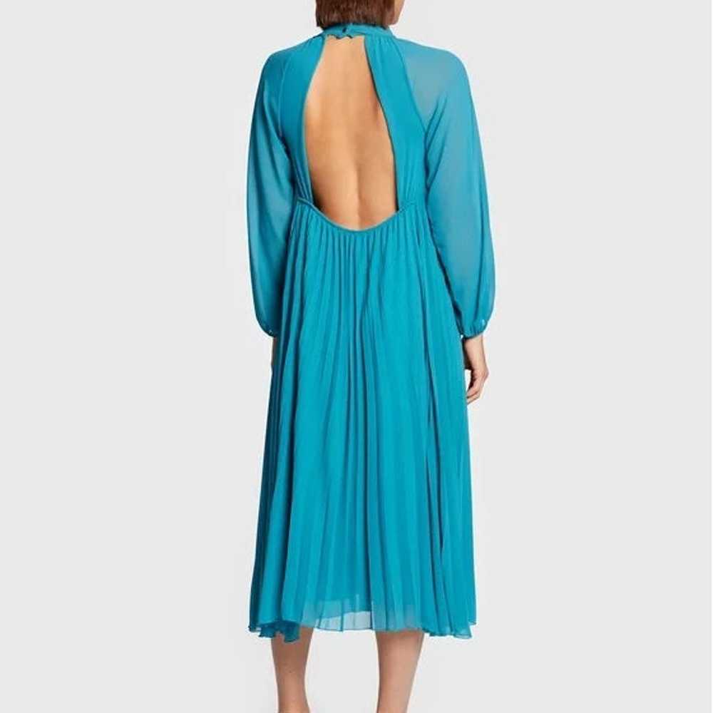 dixie Brand Backless Long Sleeve Pleated Dress - image 2