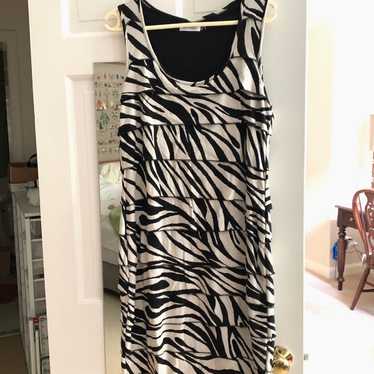 Calvin Klein Zebra Print Dress