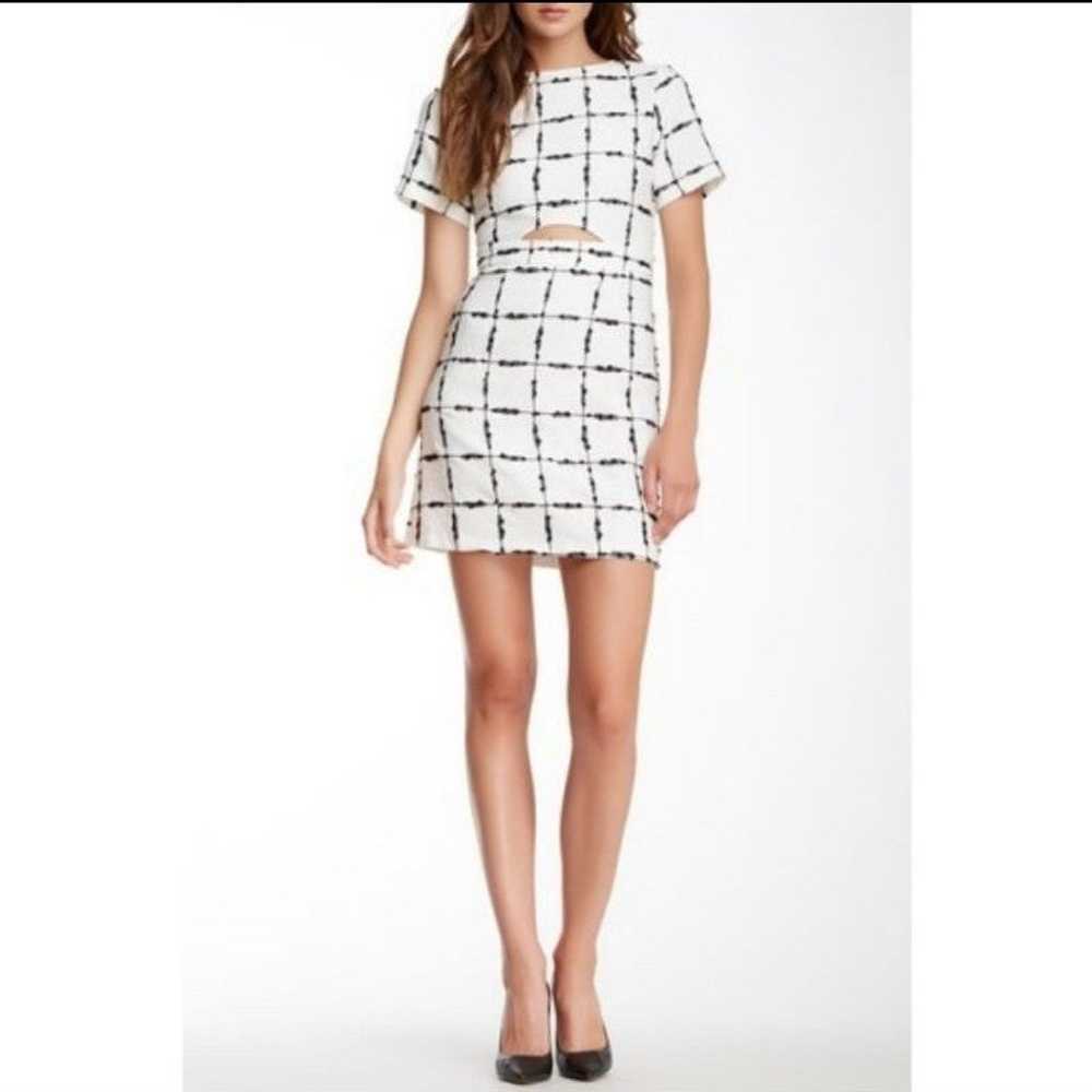Gracia Cutout Back Checker Dress - image 1