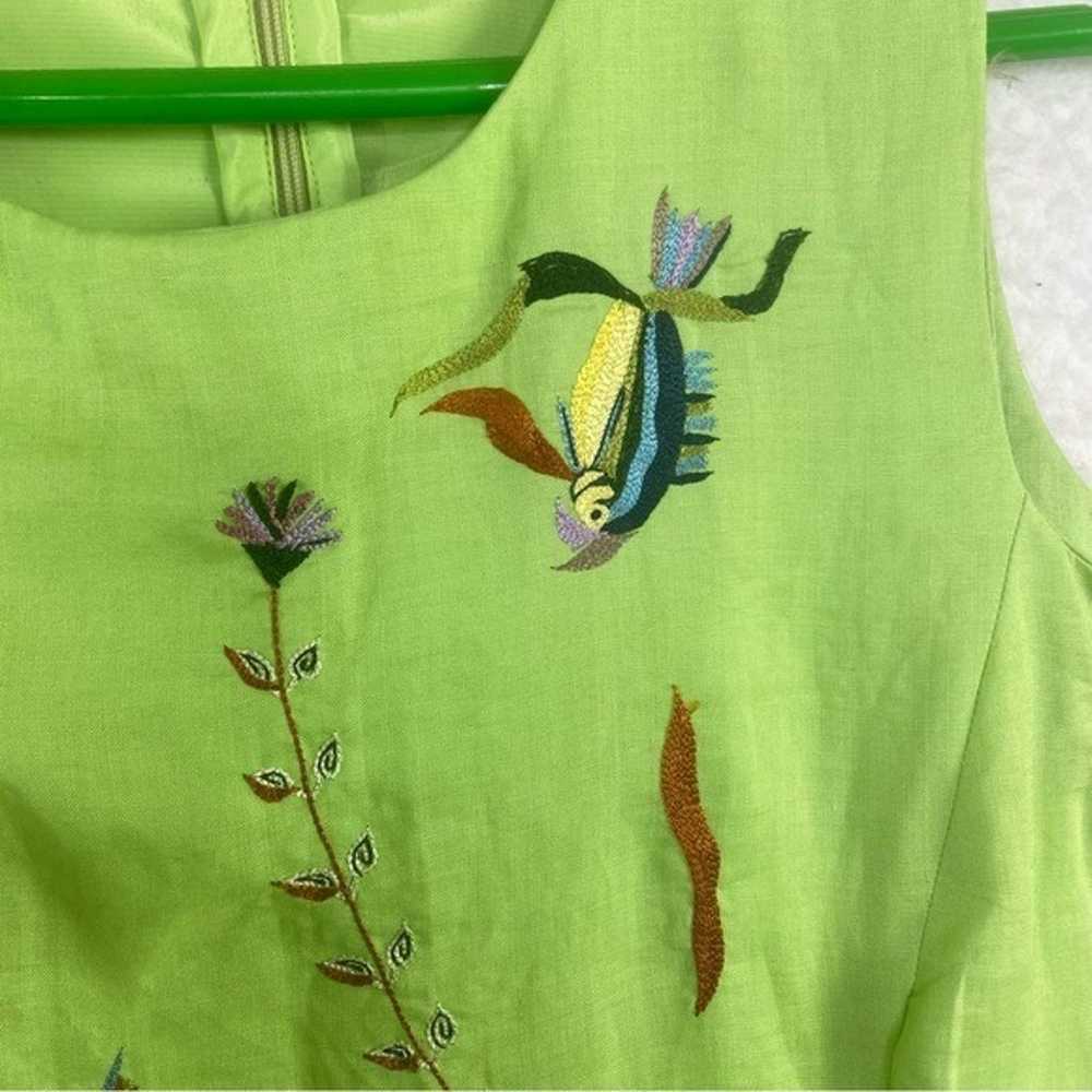 Daisy L vintage lime green fish ocean beach dress… - image 10