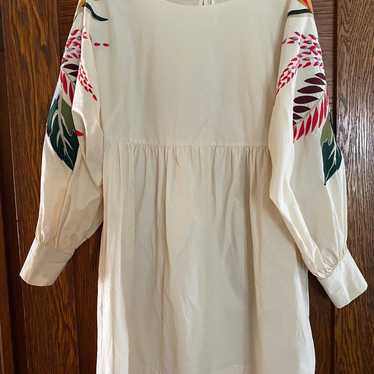 Free People mini obsession embroidered dress Sz M - image 1