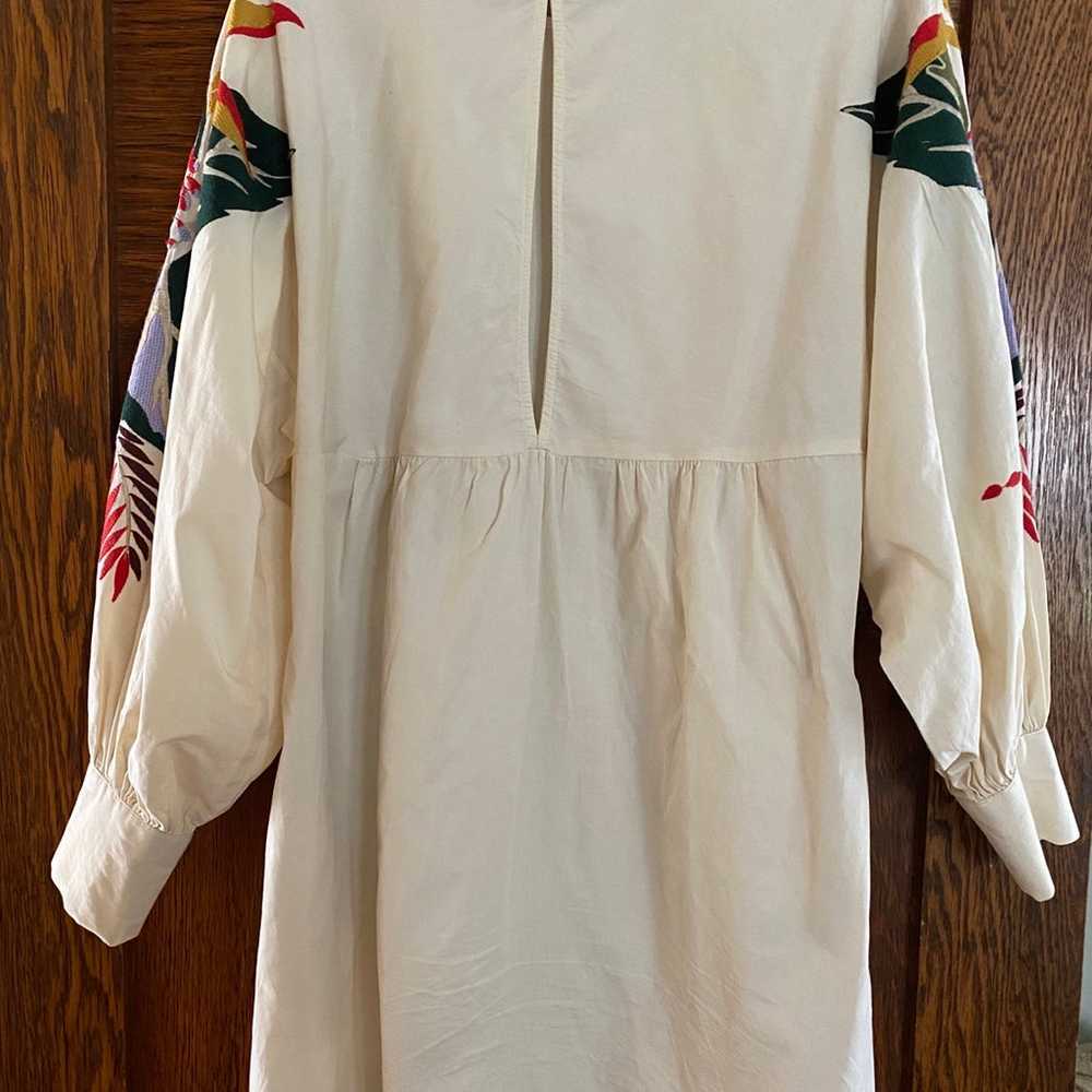 Free People mini obsession embroidered dress Sz M - image 4