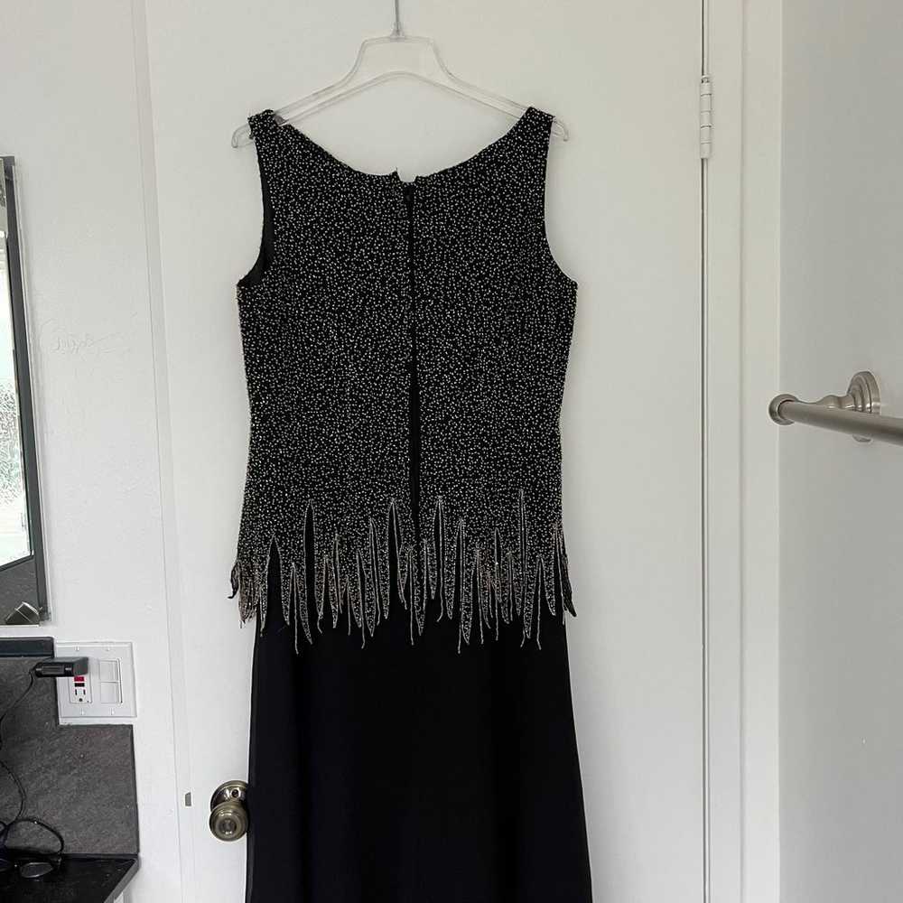 Vintage J Kara beaded sparkly midi evening dress,… - image 4