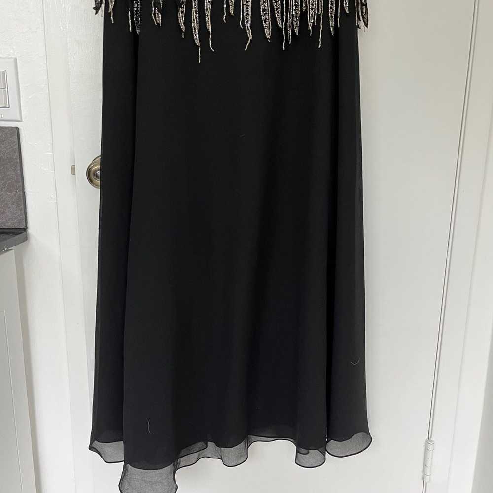Vintage J Kara beaded sparkly midi evening dress,… - image 5