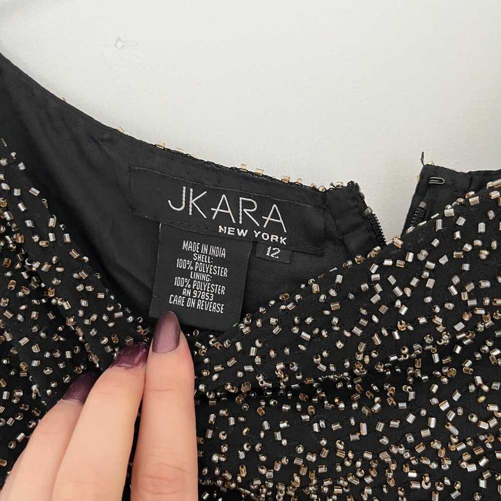 Vintage J Kara beaded sparkly midi evening dress,… - image 6