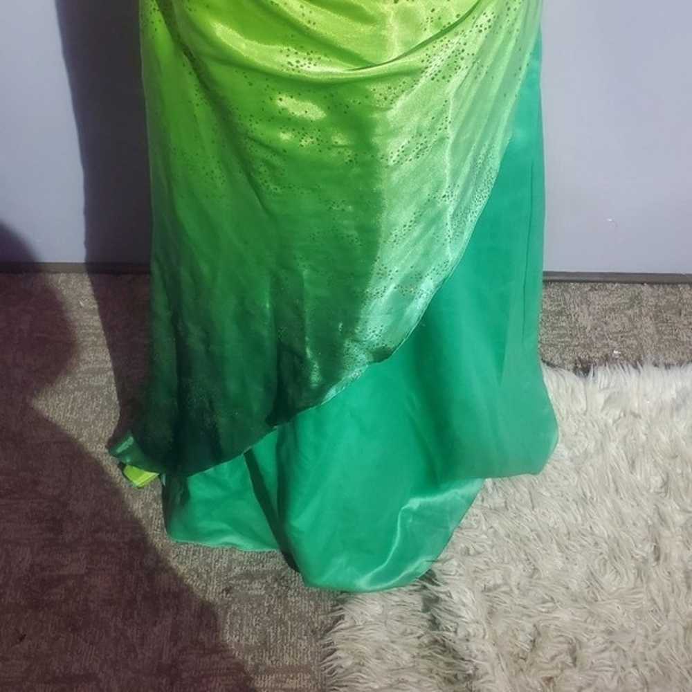 Jump apparel green ombre maxi formal dress size 1… - image 3