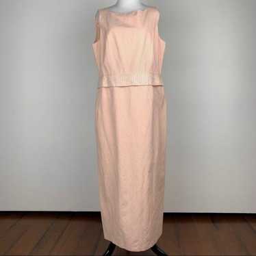 Parisian dress size 12 55% silk 45% linen beaded - image 1