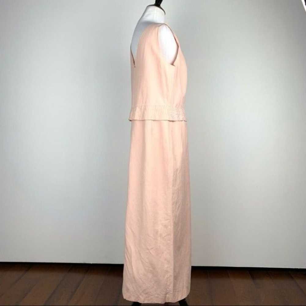 Parisian dress size 12 55% silk 45% linen beaded - image 5