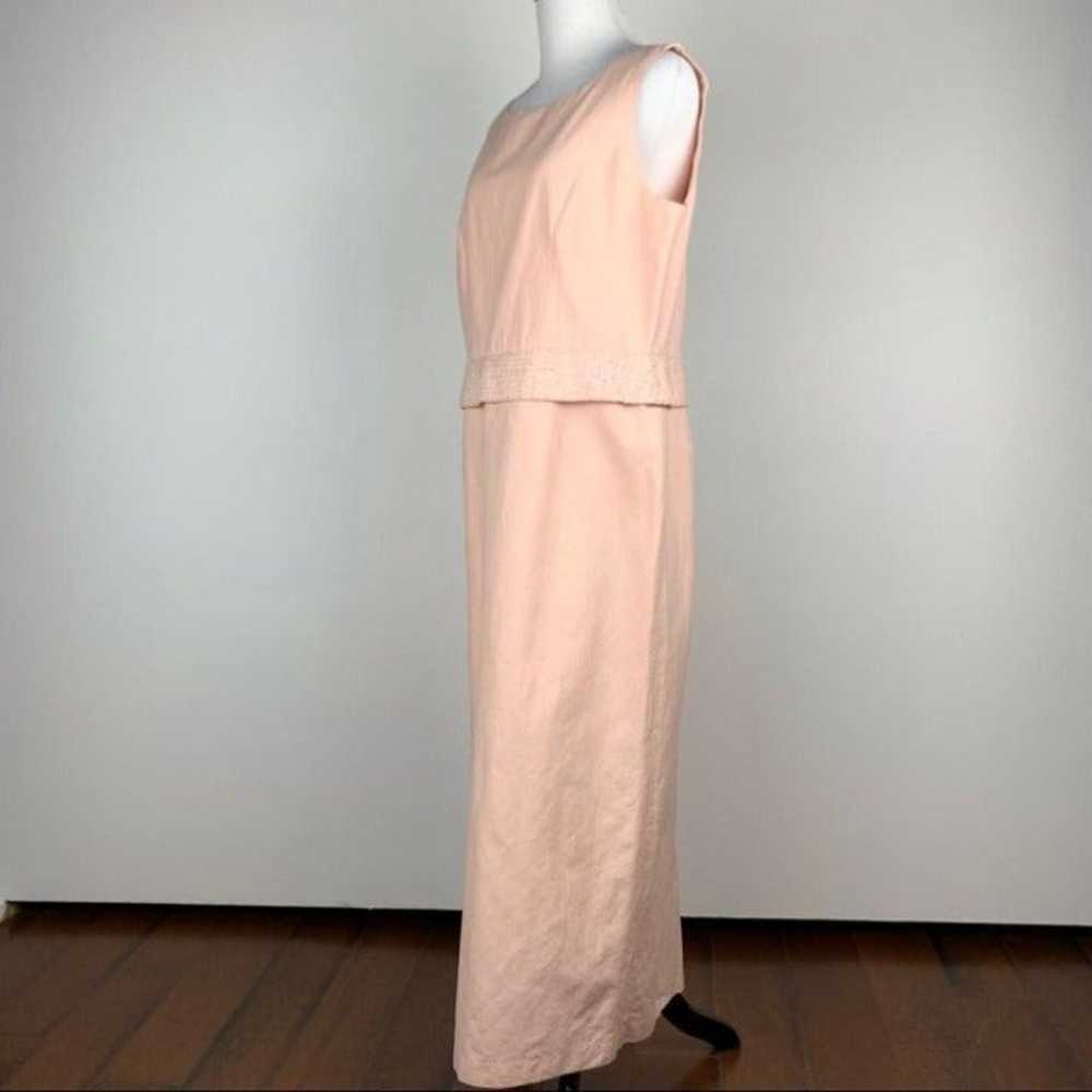 Parisian dress size 12 55% silk 45% linen beaded - image 8