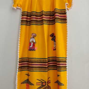 Handmade Embroidered Mexican Dress - image 1