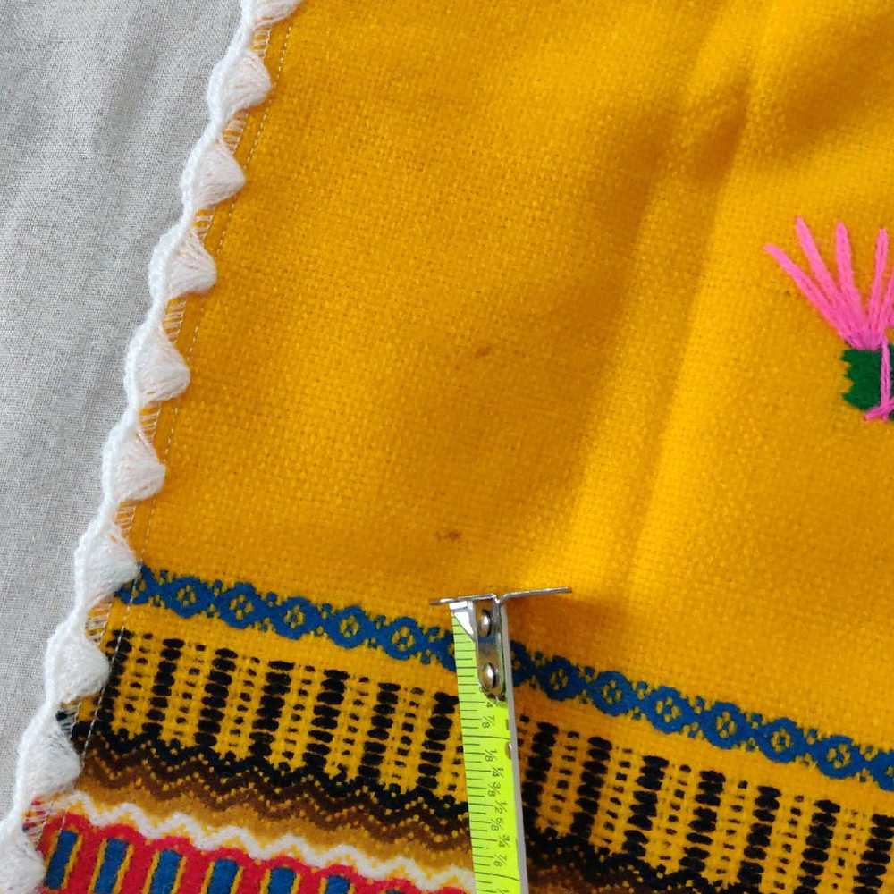 Handmade Embroidered Mexican Dress - image 5