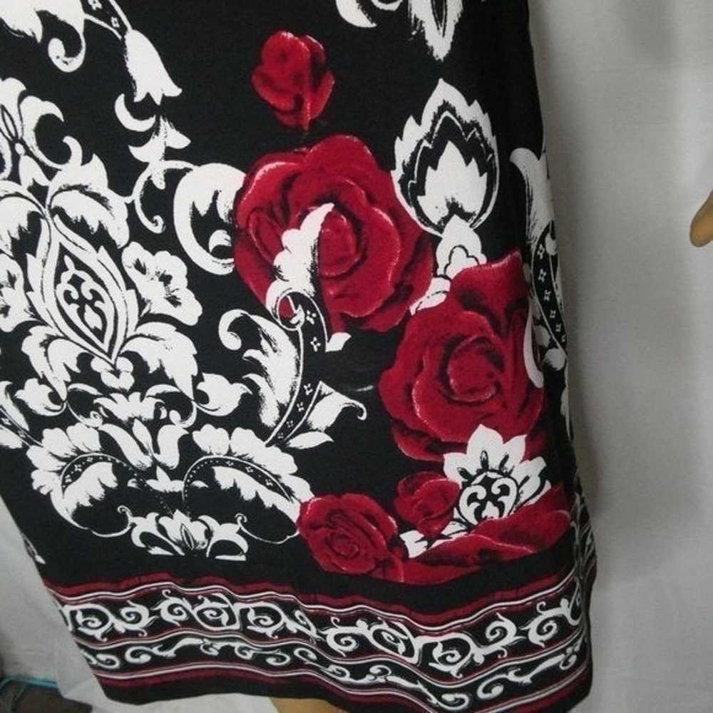 WHBM Damask Floral Long Sleeve Dress XS - image 7