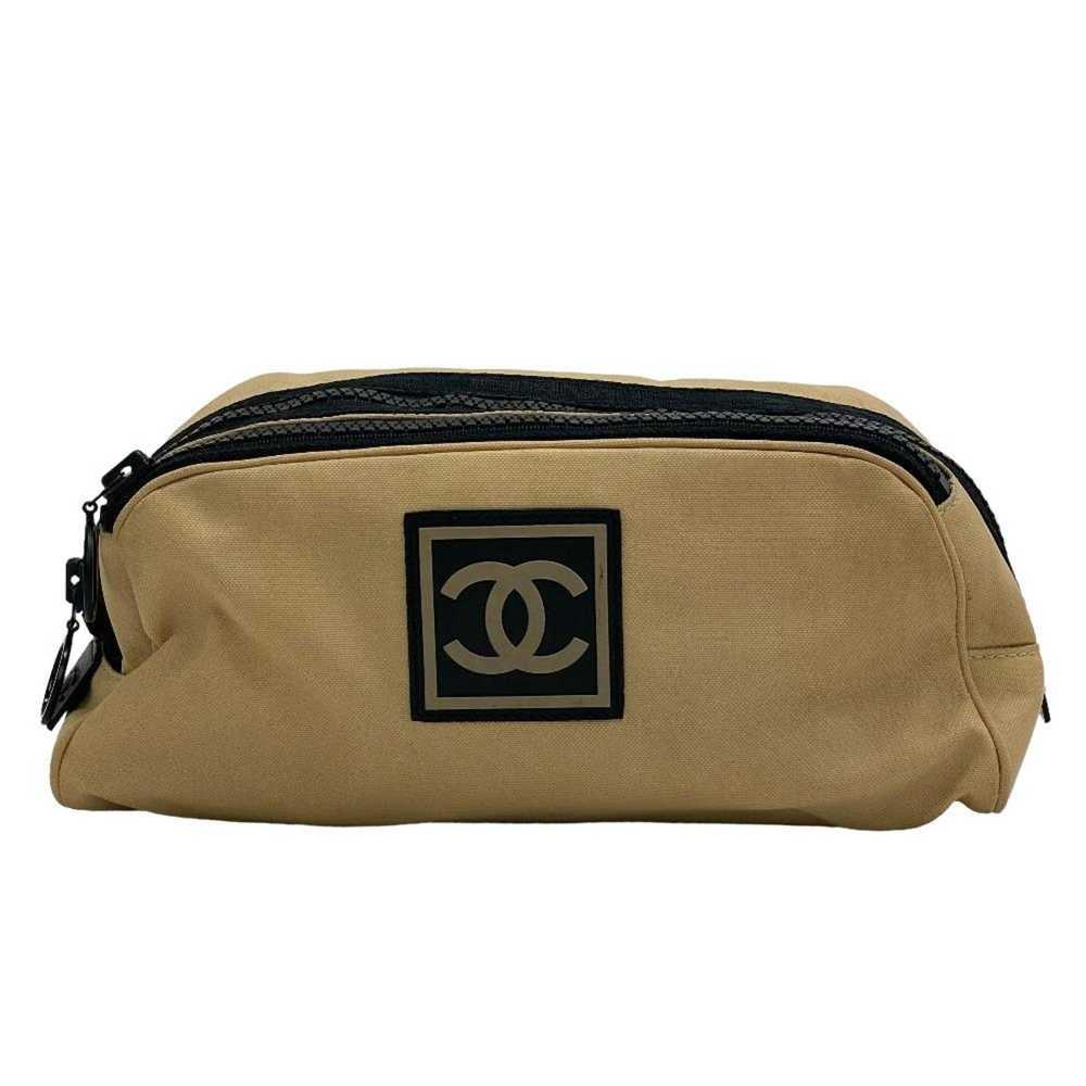 Chanel CHANEL SPORTS CLUTCH BAG COCO MARK POUCH B… - image 1