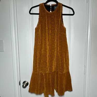 Anthropologie Maeve Mini Women's Dress Tan Brown … - image 1