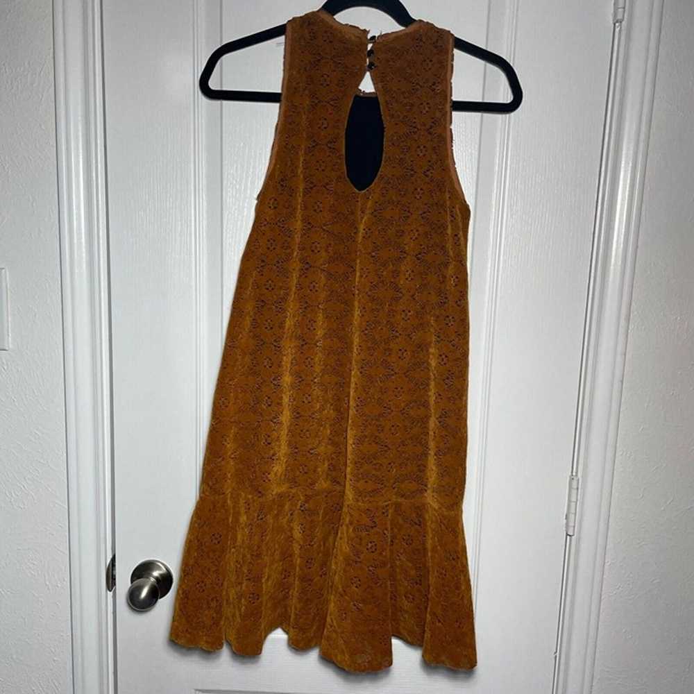 Anthropologie Maeve Mini Women's Dress Tan Brown … - image 3