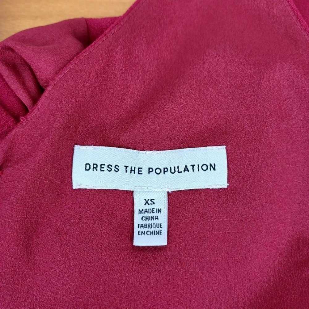 Dress The Population Anita Cocktail Dress XS Crep… - image 8
