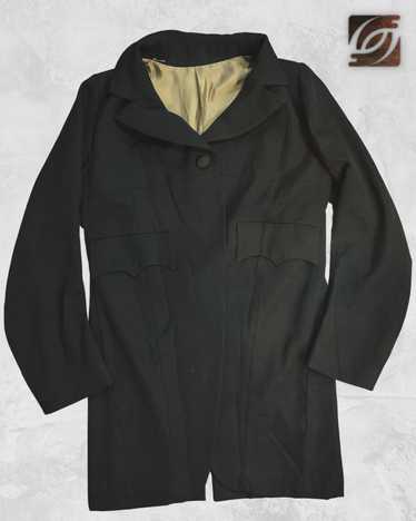 Undercover F/W 1997 Leaf Smock Neck Wool Long Coat - image 1