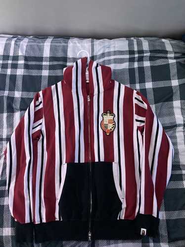 Bape Striped Crest Hoodie