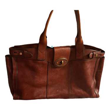 Fossil Leather tote