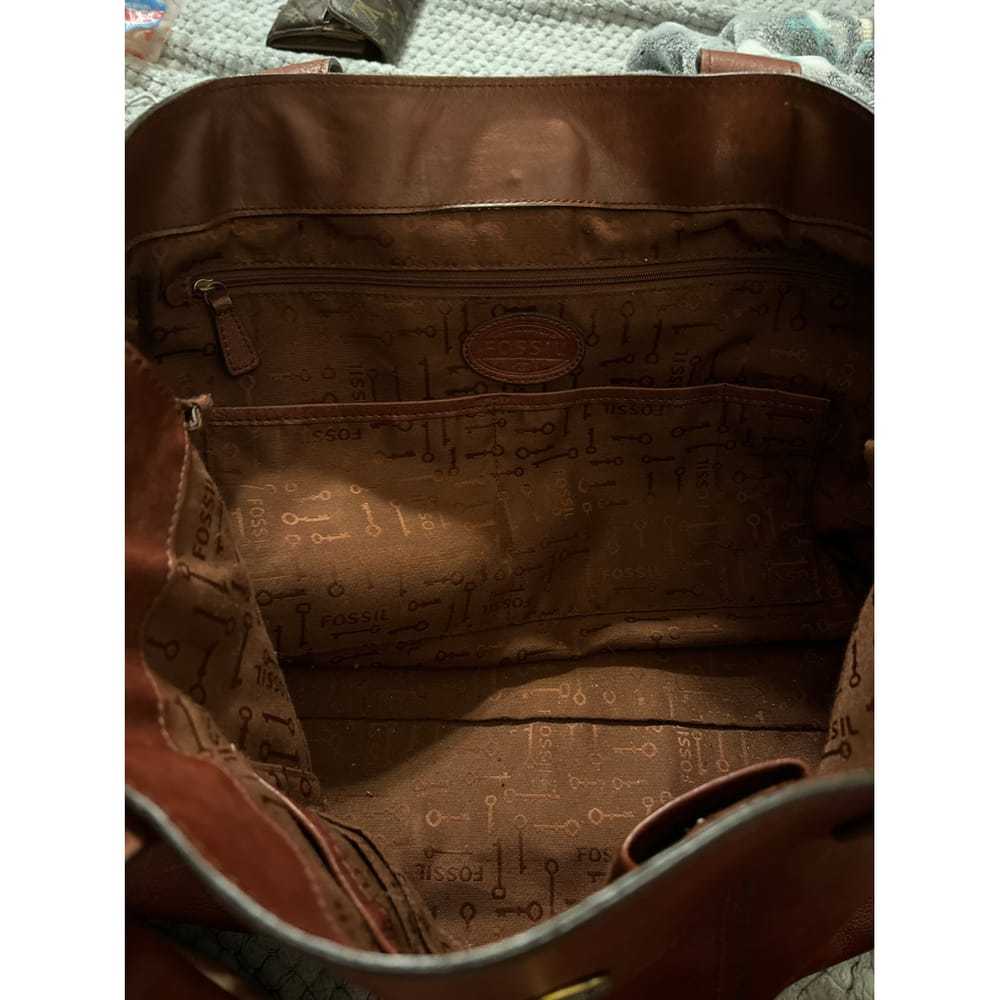 Fossil Leather tote - image 2