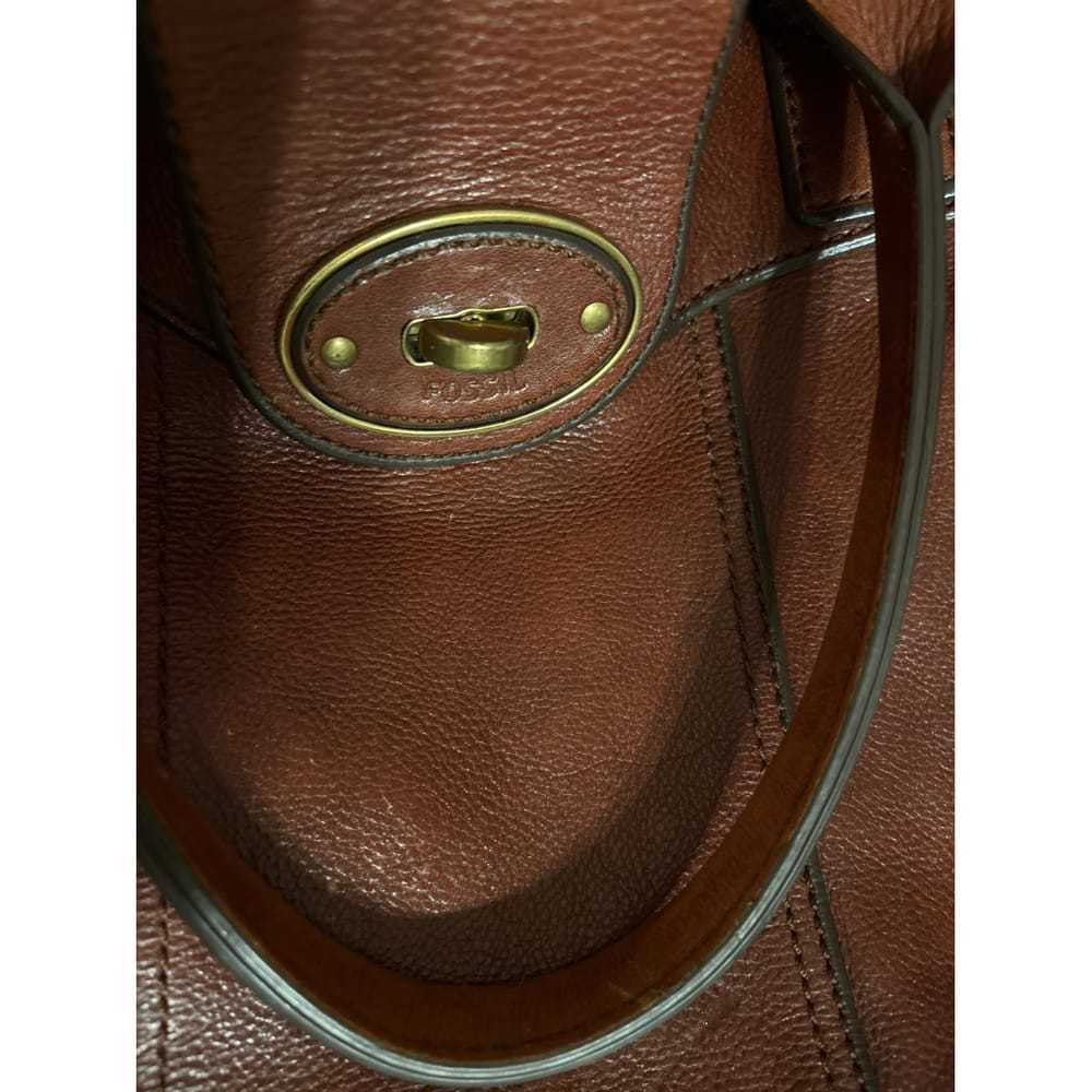 Fossil Leather tote - image 3