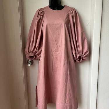 COS Puff-Sleeve Midi Dress size 2 - image 1