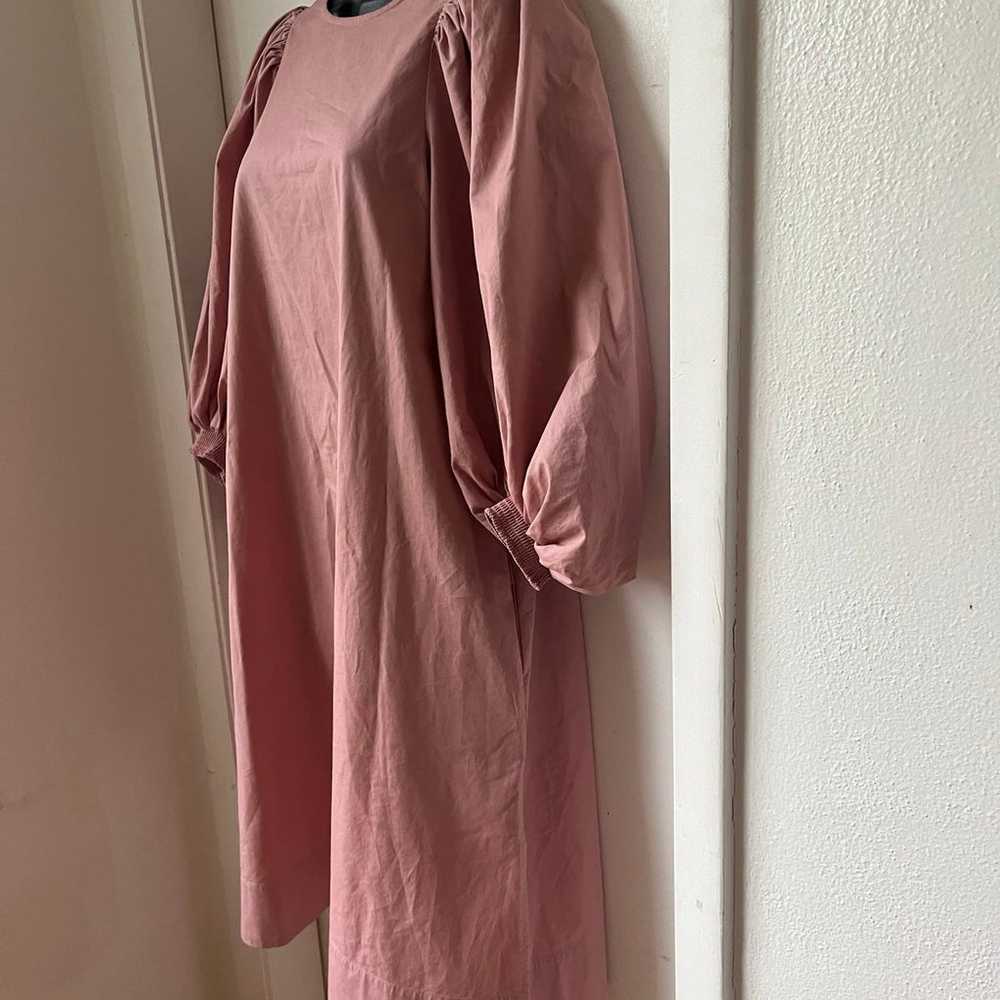 COS Puff-Sleeve Midi Dress size 2 - image 3