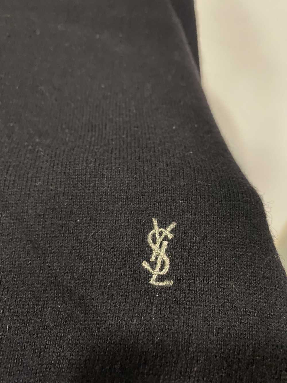 Vintage × Yves Saint Laurent Black YSL Sweater Ca… - image 3