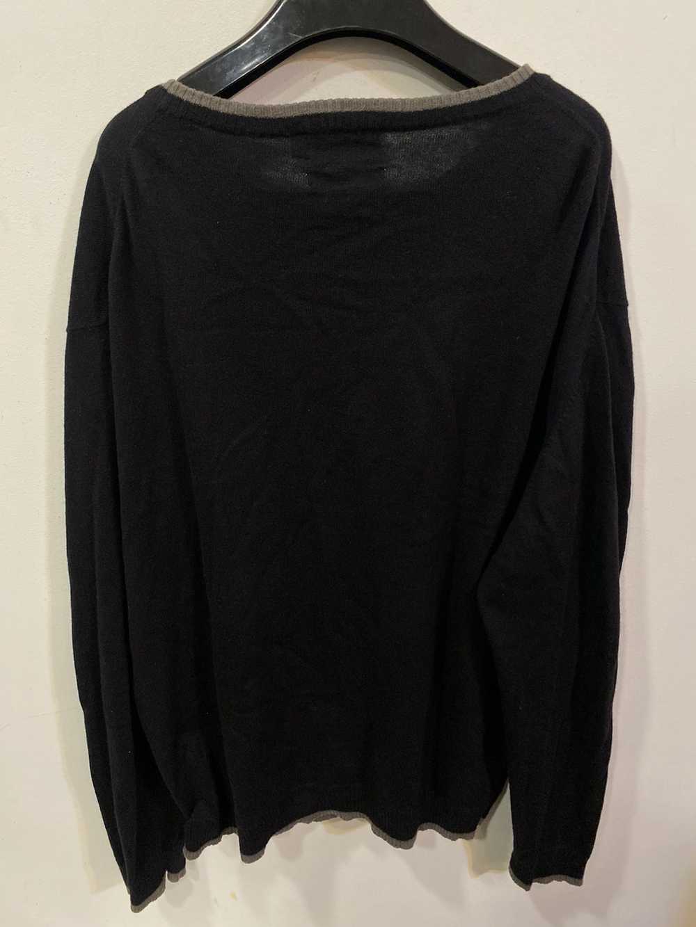 Vintage × Yves Saint Laurent Black YSL Sweater Ca… - image 9