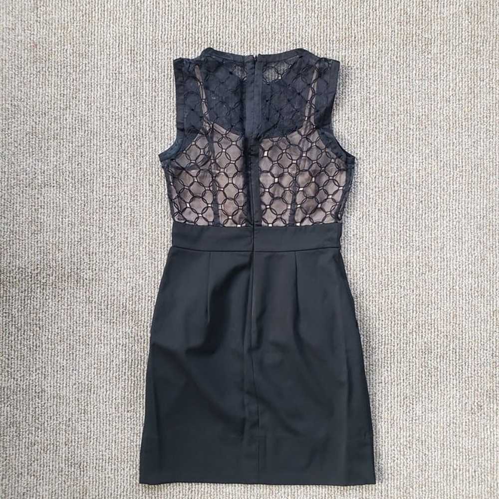 BCBG MaxAzria Cocktail Prom Dress Black Silk Size… - image 2