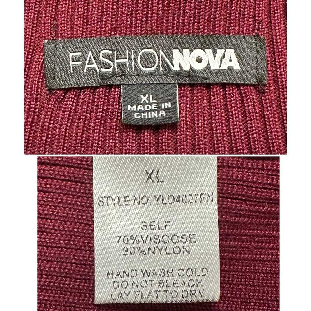 Other Fashion Nova Burgundy Arie Sweater Mini Dre… - image 11