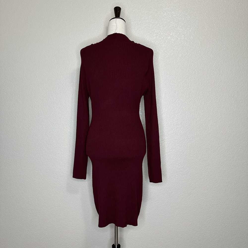 Other Fashion Nova Burgundy Arie Sweater Mini Dre… - image 8