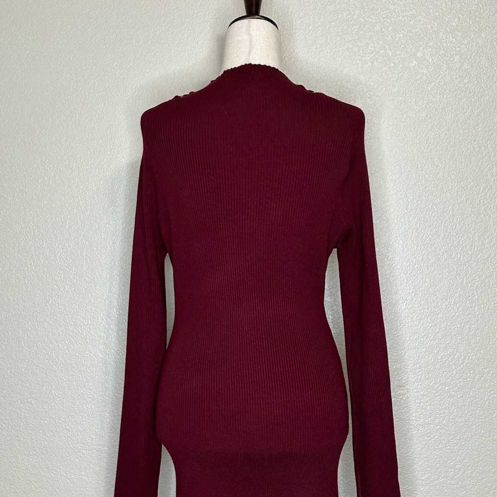 Other Fashion Nova Burgundy Arie Sweater Mini Dre… - image 9