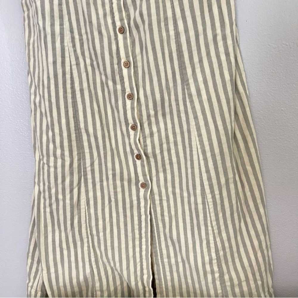 Faherty Dream Cotton Gauze Striped Tie Midi Dress… - image 5