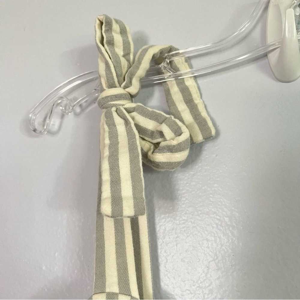 Faherty Dream Cotton Gauze Striped Tie Midi Dress… - image 6