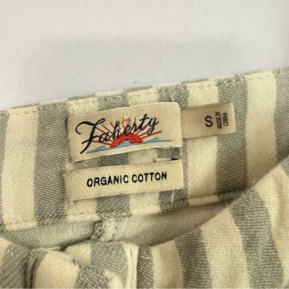 Faherty Dream Cotton Gauze Striped Tie Midi Dress… - image 8