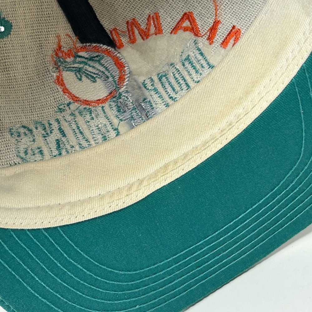 Vintage Miami Dolphins Drawstring Hat Vintage 90s… - image 5