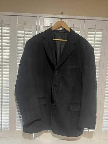 Stafford × Vintage Mens Black Silk Dress Jacket 44