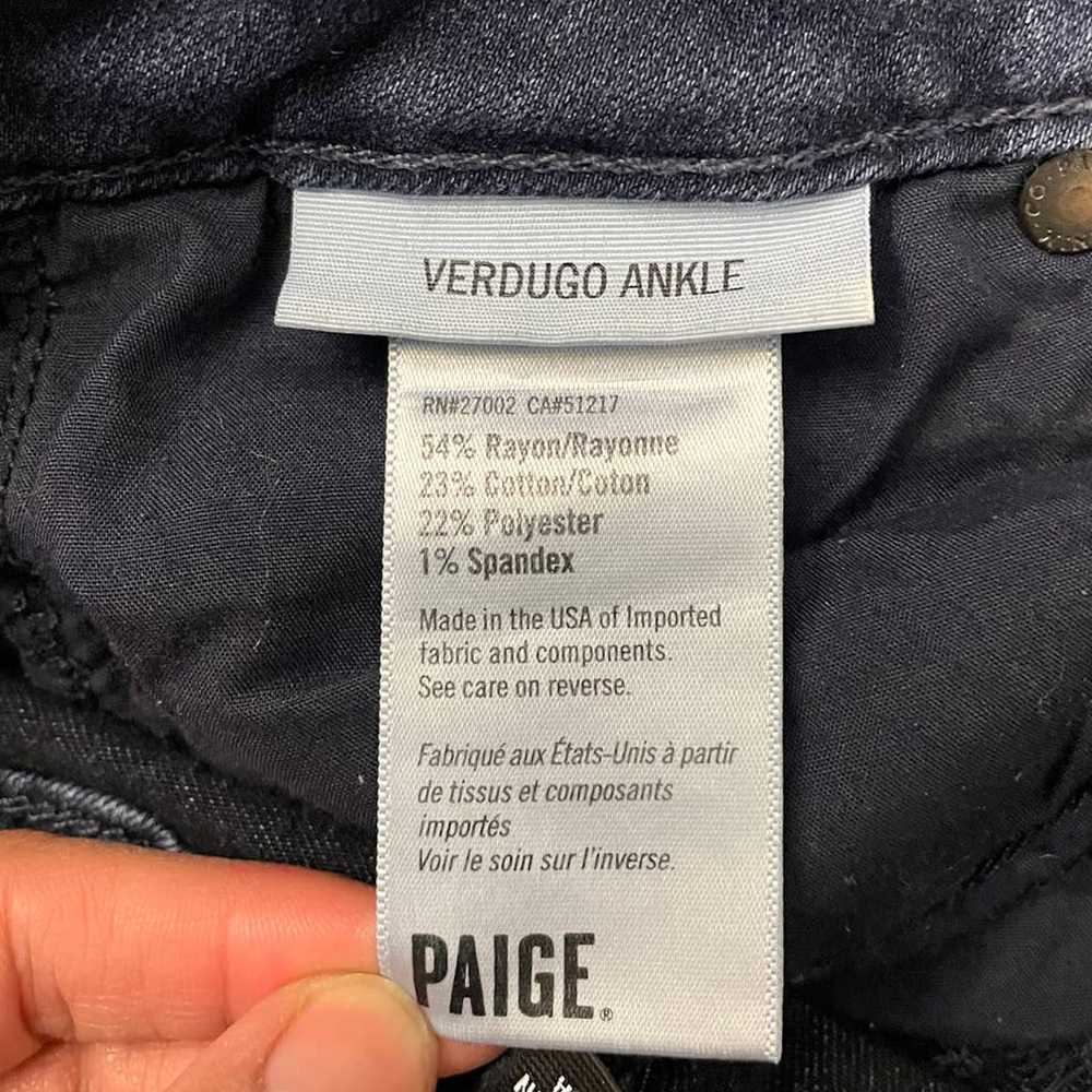 Paige Paige Verdugo Ankle Skinny Blue Jeans Sz 26… - image 3