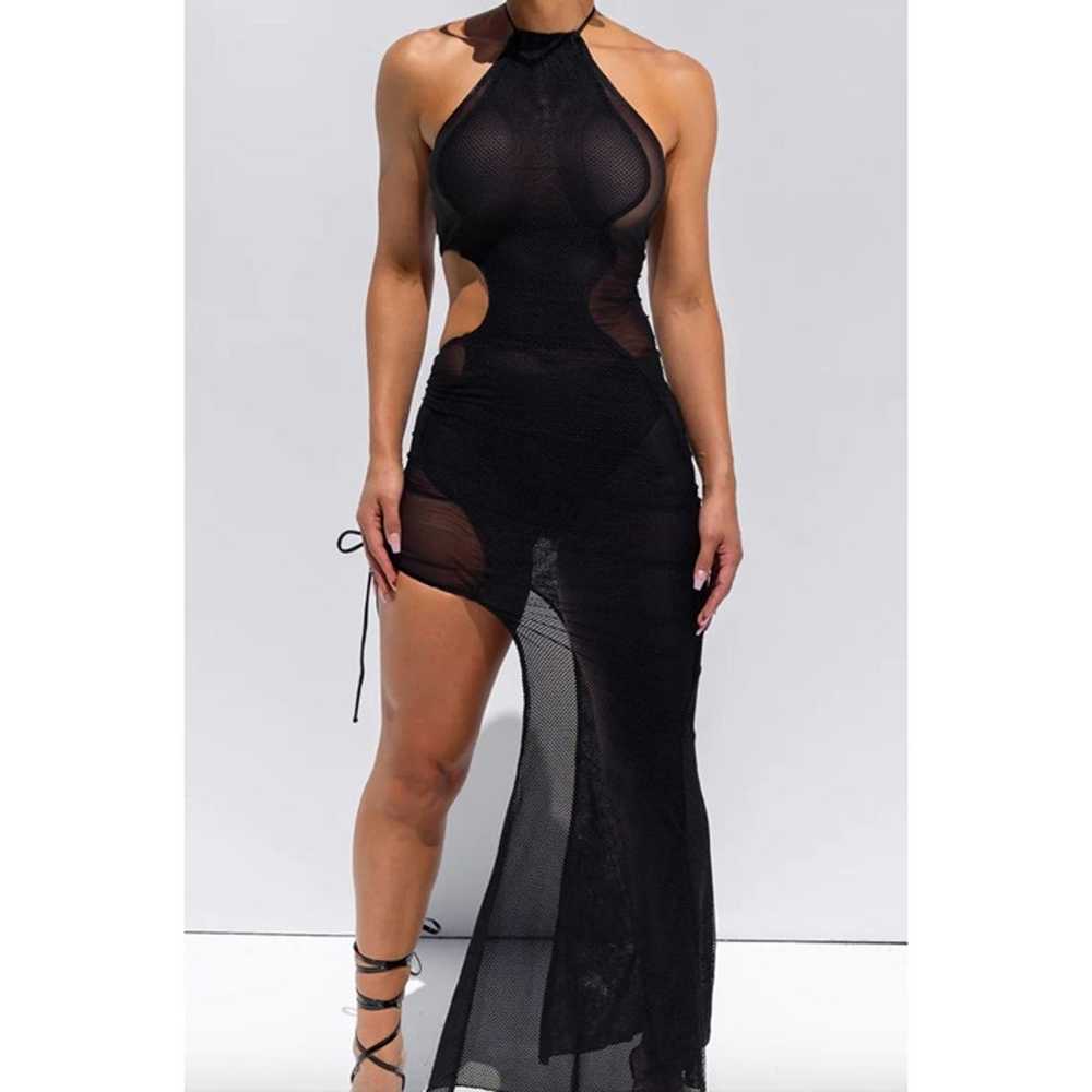 LIPS + HONEY - Symone Dress in Black - image 6