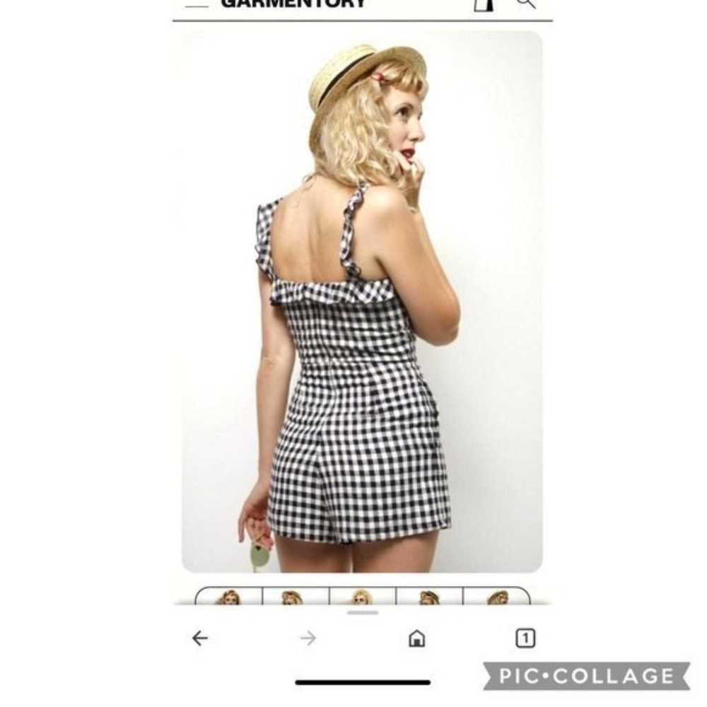 Capulet Portia Romper Navy Gingham M - image 7