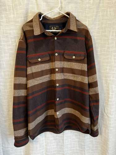 Freenote Cloth Freenote Benson Brown Stripe Wool … - image 1