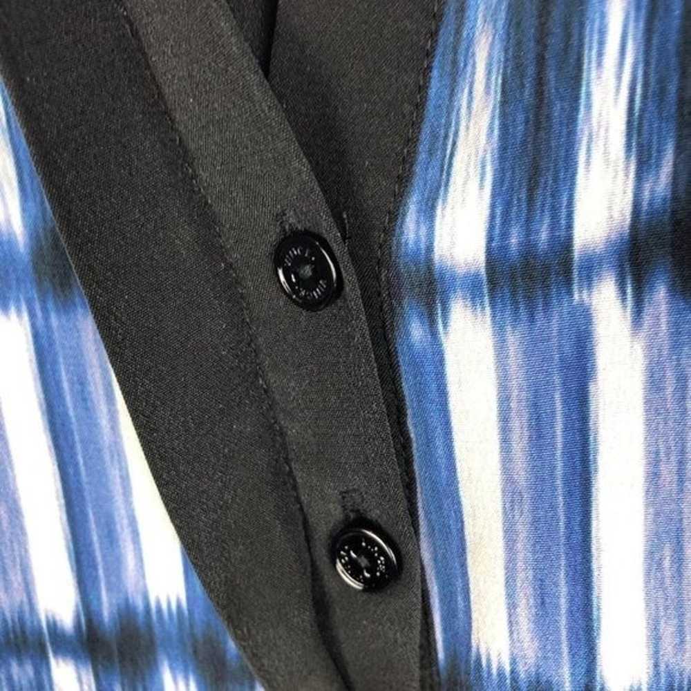 Vince 100% Silk Tie Dye Stripe Double Layer Sleev… - image 6